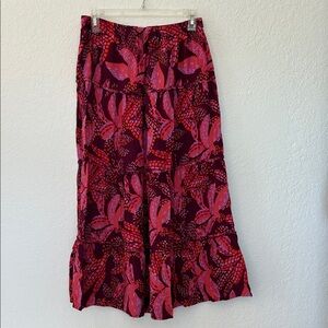 Japna Vibrant Floral tiered Skirt
